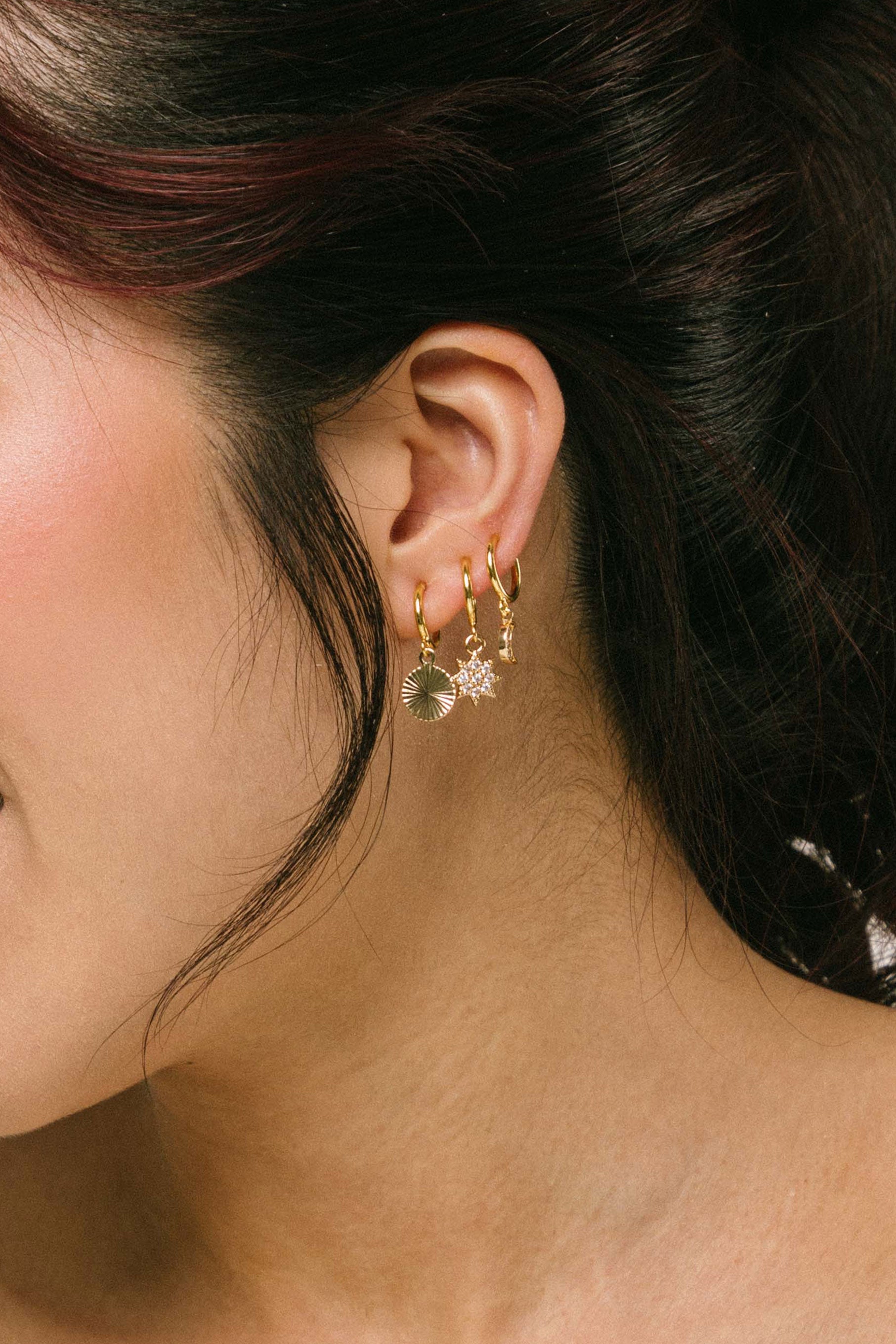 Arzonai Korea one-piece pearl earrings female fashion net red rhinestone  ear clip earrings earrings wholesale